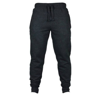 Solid Color Casual Drawstrings Gym Jogger Pants