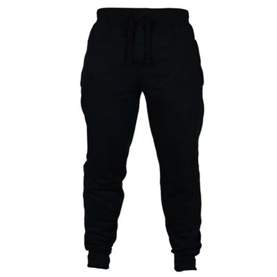 Solid Color Casual Drawstrings Gym Jogger Pants