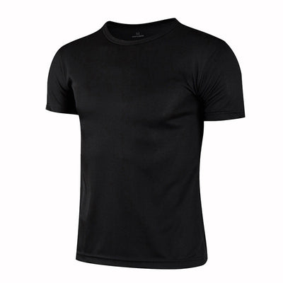 Quick Drying Solid Color Round Neck T-Shirts