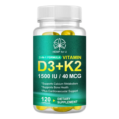 Vitamin D3K2 Capsules for Immune Support and Heart Health